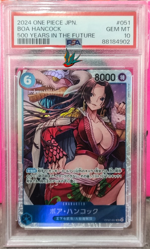 One Piece Tcg Boa Hancock Op07 #51 Psa10 500 Years In Future