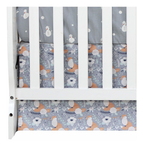 Fox Crib Bedding Sets Floral Nursery Bedding Manta Fox ...