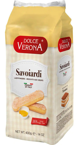 15 Galletas Italianas Tiramisú Dolce Verona Savoiardi 400 Gr