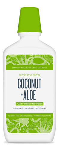 Schmidt's Enjuague Bucal Para El Mal Aliento Coco + Aloe Lib