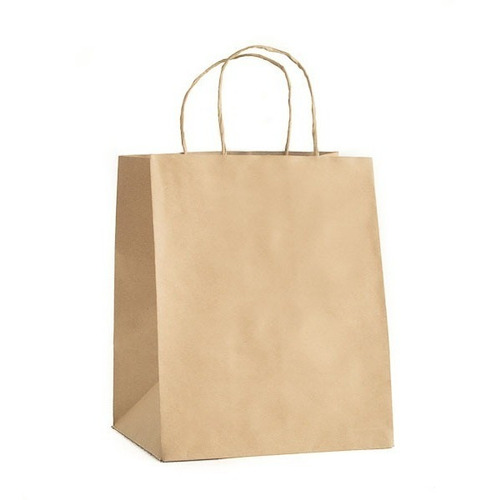 50 Sacolas Kraft para Entregas 28x23x18cm Para Delivery Kaiambá Embalagens e Acessórios