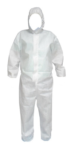 Imagen 1 de 2 de Overol Desechable 60 Gr, Repelente E Impermeable 0915