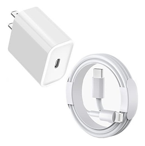 Cargador Carga Rápida Para iPhone Tipo C Cable Lightning