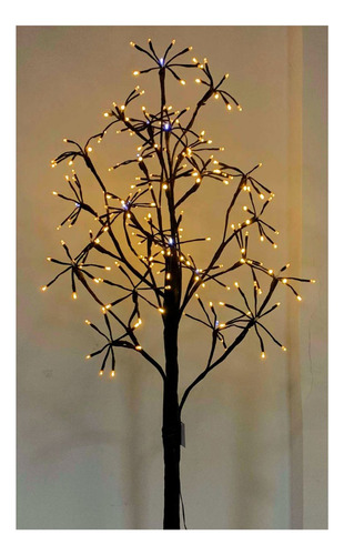Árvore Natalina 304 Leds Warm Alternado Bivolt Marrom 180cm