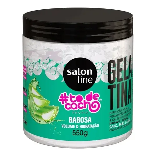 Gelatina Capilar Fixação Brilho To De Cachos Salon Line