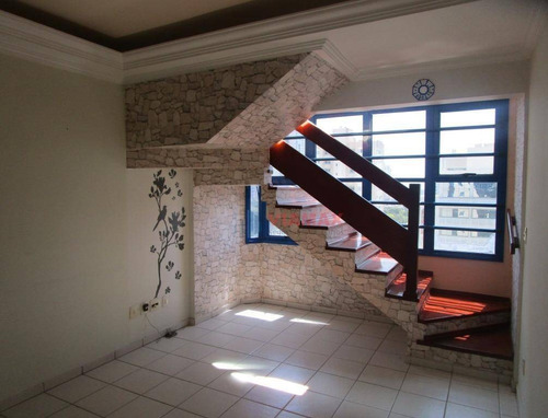 Imagem 3 de 30 de Cobertura Com 2 Dormitórios (1 Suíte), Com Terraço E Churrasqueira No Jardim Aquarius, São José Dos Campos. - Co0049