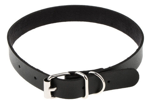 A Gargantilla De Cuero Gótico Punk Collar Cinturónes Hebilla