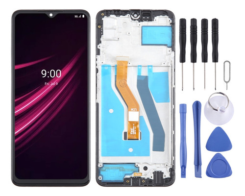 Para Pantalla Lcd Revvl V+ 5g De T-mobile Con Marco Ha