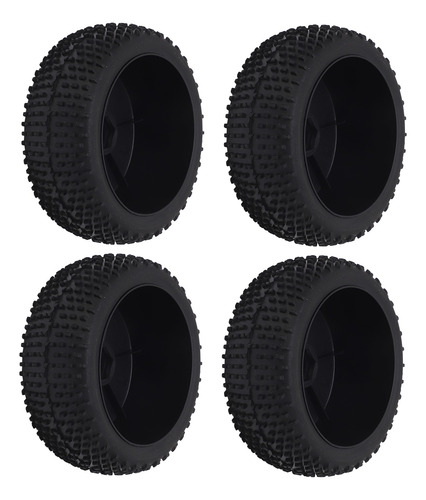 Pneu De Carro Rc, 4 Peças, Cubo De Plástico De Borracha De 1