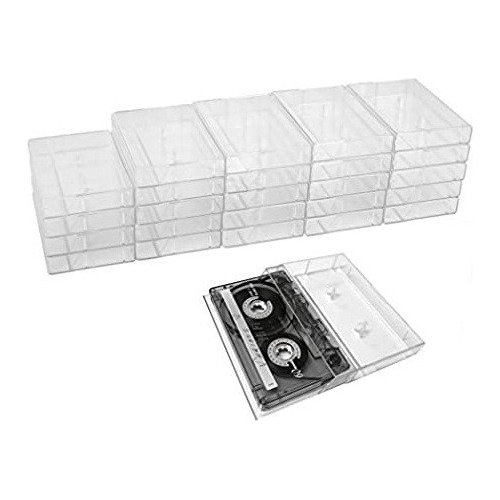 Cajas Para Cassettes Transparentes Pack 10 Unidades