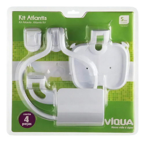 Kit de accesorios de baño Atlantis de 4 piezas | Viqua