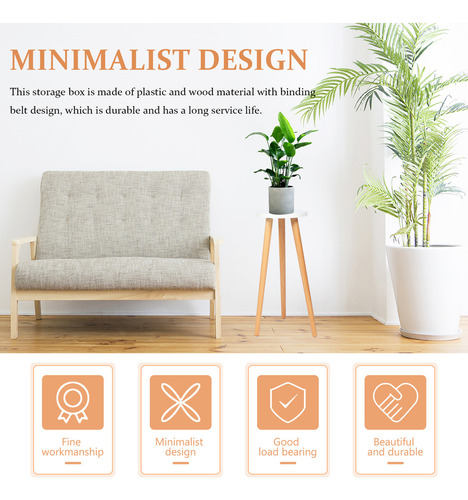 Macetas Para Plantas Con Base De Madera Para Interiores