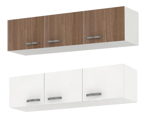  Aéreo Cocina Armario Mueble  3 Puertas Multiuso Compramas Color Blanco