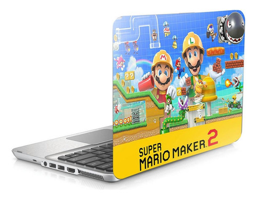 Skin Adesivo Protetor Para Notebook 17 Mario Maker B1