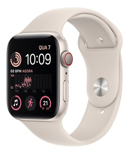 Apple Watch Se 44mm Gps Celular Pulseira Esportiva Estelar Cor da pulseira Estelar/Padrão