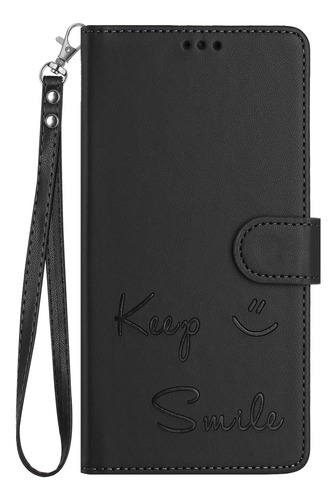 Funda De Piel Con Forma De Cara Sonriente Para Cubot Note 40/p50/a10/a20/a30/max 5, Cierre Magnético, Ranuras Para Tarjetas, Cartera