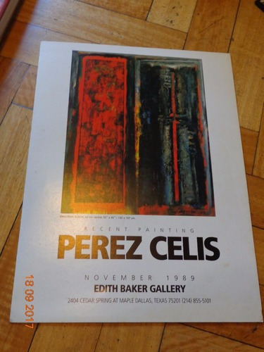 Perez Celis. Recent Paintings. Catálogo Edith Baker Ga&-.