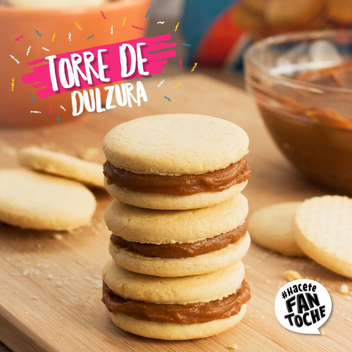 Imagen 5 de 9 de Tapitas Alfajor Fantoche Ideal Alfajor Artesanal 230g