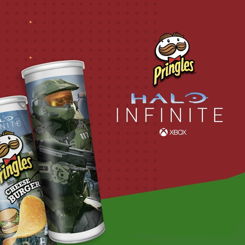 Imagem 2 de 4 de Batata Pringles Halo Infinite Sabor Cheeseburger 113g
