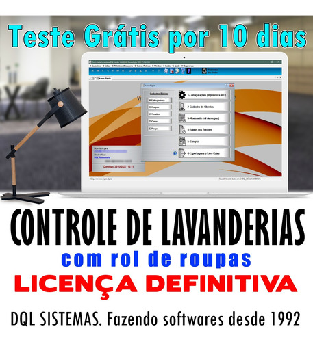 Sistema De Lavanderia-teste Grátis Por 10 Dias