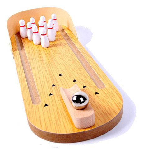 Mini Boliche Juego De Mesa Portátil Juguete Creativo