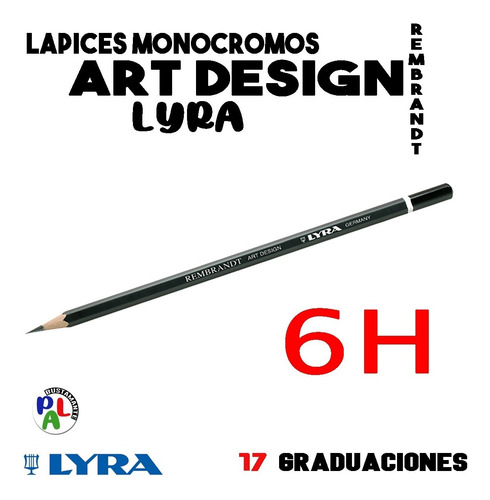 Lapiz De Grafito Lyra Rembrandt Art Design Graduación G H