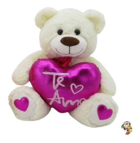 Oso De Peluche Con Corazón Te Amo Original Importado Cute