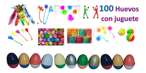 100 Huevos Sorpresa Con Regalos Juguetes Sorpresas Niños