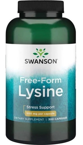 L-lisina De Forma Libre Lysine 500mg 300 Caps - Sis Nervioso