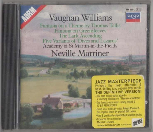 Vaughan Williams. Fantasia. Cd Audio Usado. Qqf. Ag.