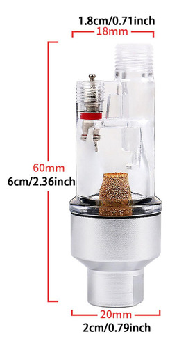 Escova De Ar Em Linha Mini Separador De Umidade E Óleo