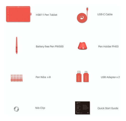 Tableta Gráfica Huion Hs611
