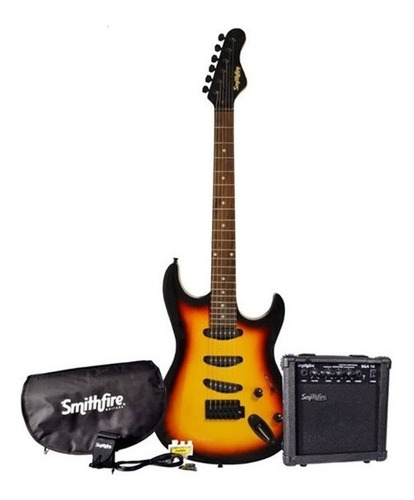 Smithfire Smi111-packsbs Paquete Guitarra Eléctrica Sunburts