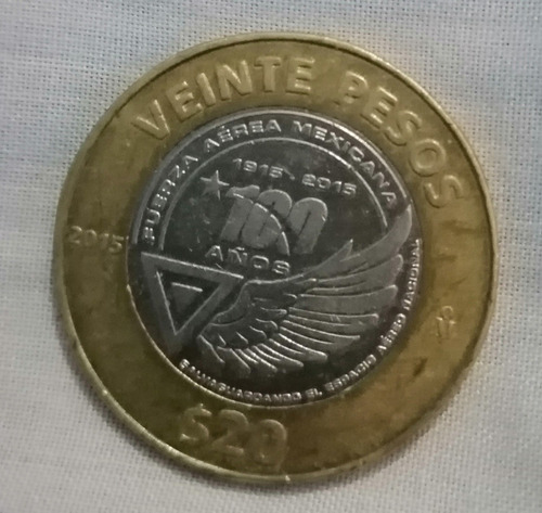Moneda De $20.00  / 100 Años 