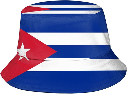 Sombrero De Pescador Con Bandera De Cuba, Sombrero De Pescad