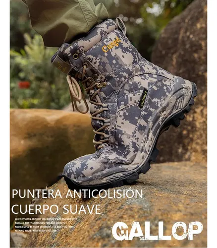 Botas Tacticas Hombres Kaki Ligeras Militares Impermeables Meses