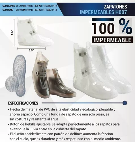 IMPERMEABLE CUBRE ZAPATOS TALLA L