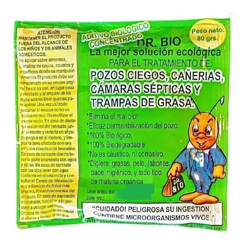 Dr Bio Destapacañerias Pozos Ciegos Envió Todo País X 10 Un