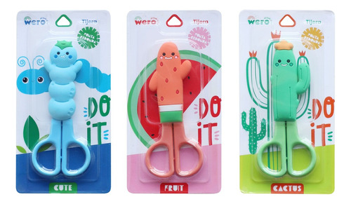 Tijera Corte Recto Wero Fruit Cute Cactus Do It We3144