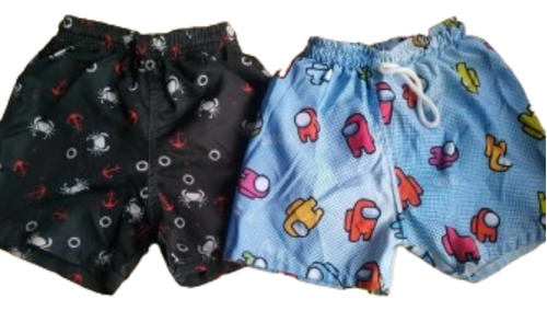 Lote De 2 Shorts De Baño Para Niño - Talle 4 - Poco Uso