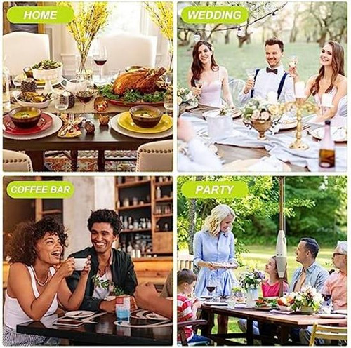 Jarrón Acrílico Uxcell, Centro De Mesa Rectangular Con Estam