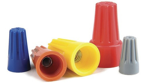 500x Conector De Torção Elétrico Emenda Fios Cabos 0,8 A 8mm Dmti