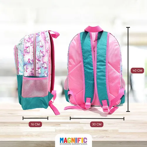 Mochila Escolar Con Bolsa Lonchera Grande Escuela Primaria