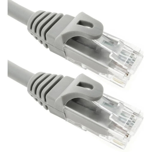 Imagen 2 de 2 de Cable Patch Cord Qpcom Cat6 Utp 2m Gris Rj45