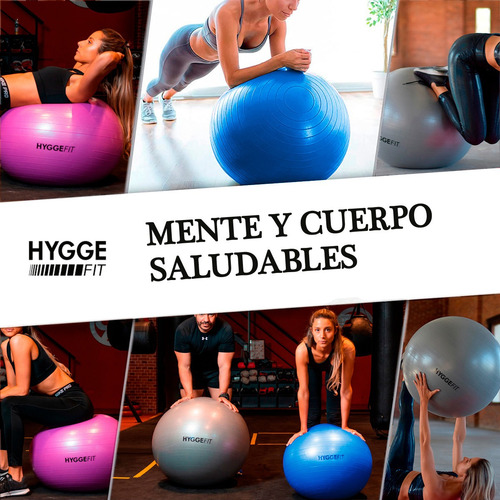 Imagen 7 de 10 de Pelota Esferodinamia 75cm Fitness Yoga Pilates + Inflador