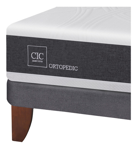 Cama Europea Gris