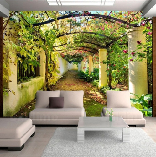 Vinil Autoadhesivo Full Color Decorativos Foto Mural Jardín
