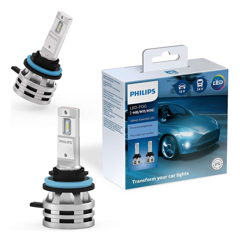 Kit De Led Philips H8 H11 H16 12v Chip Csp Ultinon Essential