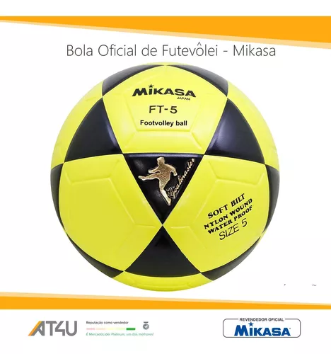 Bola De Futevôlei Ft-5 Amarelo E Preto - Mikasa