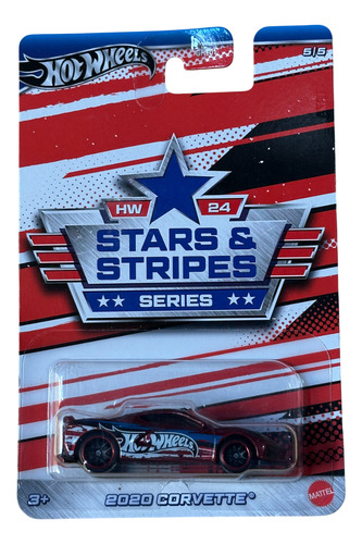 Hot Wheels Stars & Stripes Series 2020 Corvette Hrw66